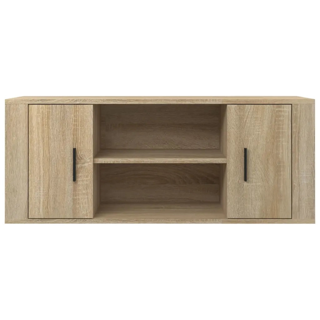 Mobile per TV Rovere Sonoma 100x35x40 cm Legno Multistrato cod mxl 26681