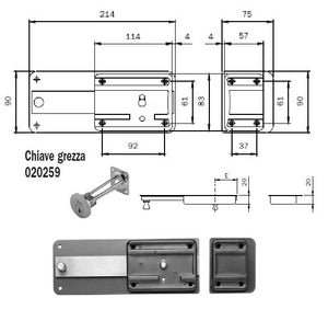 ISEO 300606 FERROGLIETTO CIL.STACCATO MM.60 6 MANDATE