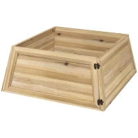Copertura per supporto per albero di Natale, 65x65x27 cm, Legno Naturale