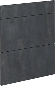Frontale cucina R-Line, Calcestruzzo nero, 59.6 x 71.3 cm frontale del mobile per mobile base con cassetti