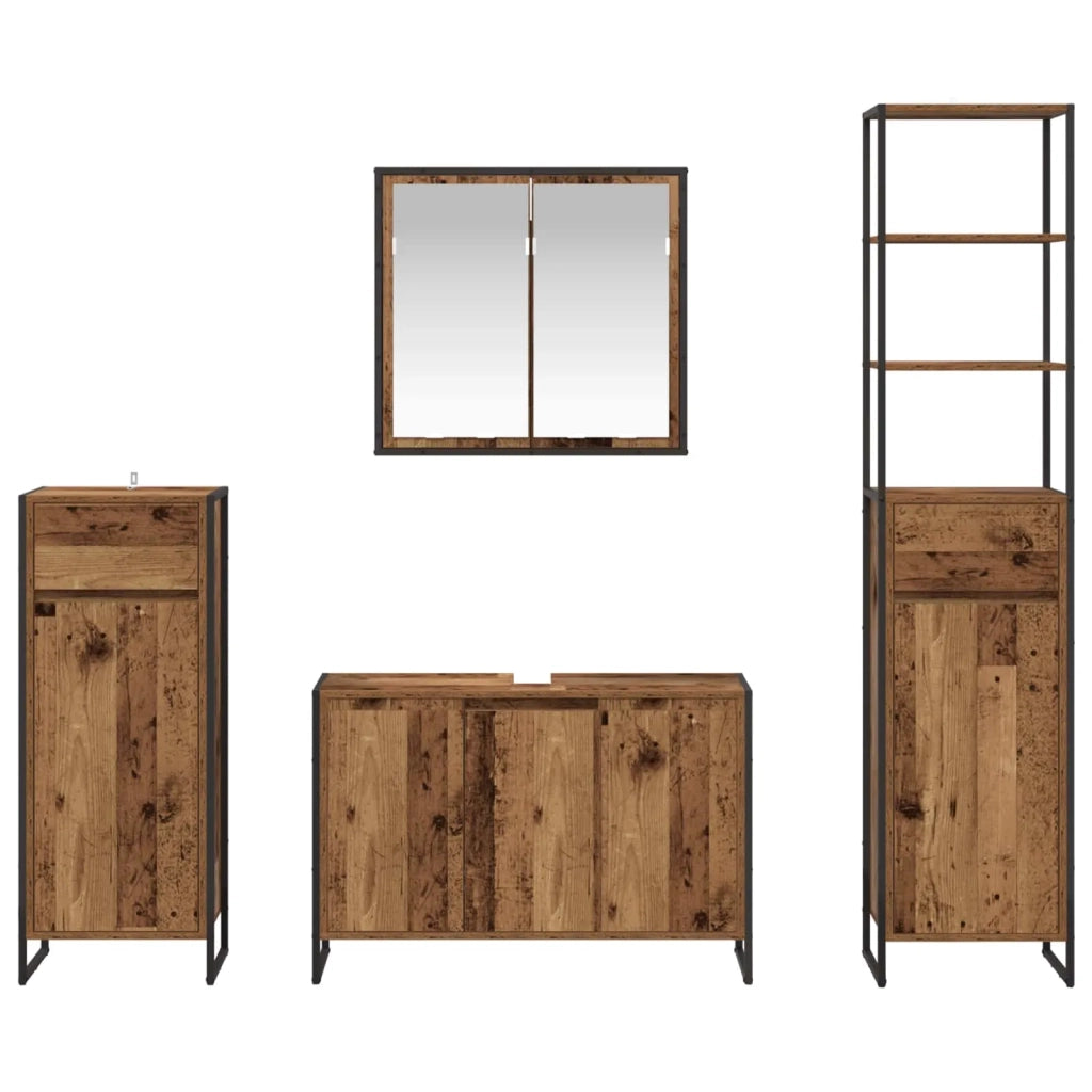 Set di mobili per il bagno Legno vecchio Legno multistrato 3403050