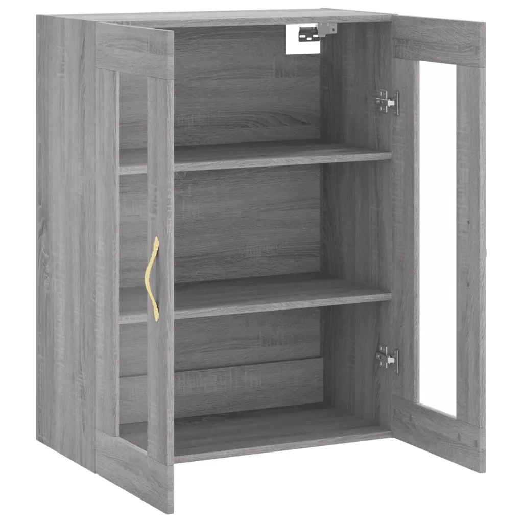 Armadietto a Muro | Mobile a Parete Grigio Sonoma 69,5x34x90 cm