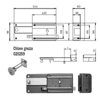 ISEO 340506 FERROGLIETTO X LEGNO MM.50 CL.STAC.EST. 6 MANDAT