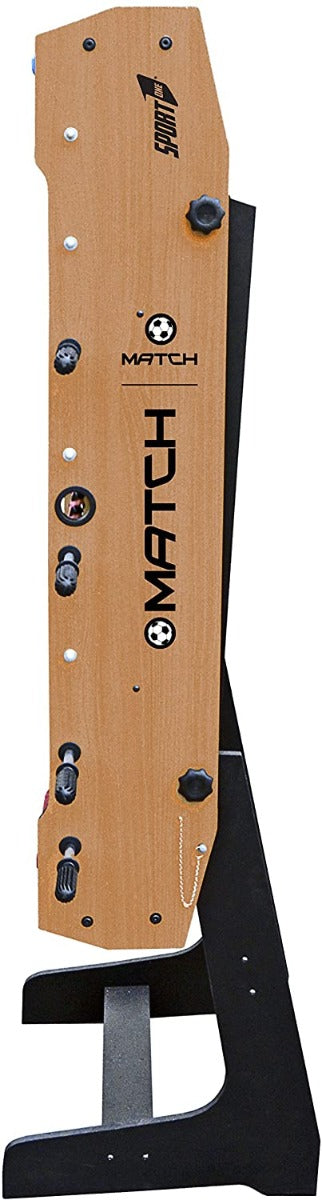 Calcio balilla, calciobalilla modello Match dimensioni 121x61x85, calcetto salvaspazio richiudibile in verticale, aste