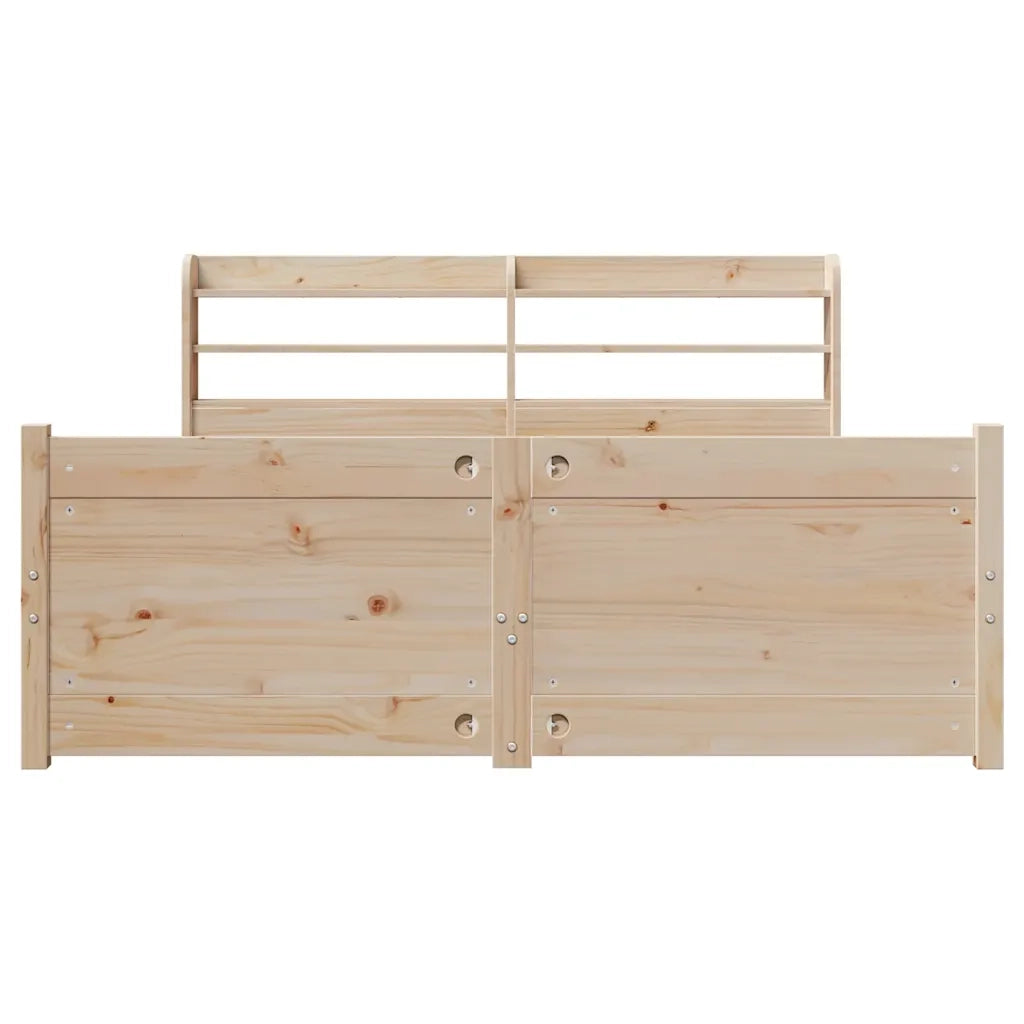 Giroletto con Testiera 140x200 cm in Legno Massello di Pino 3306762