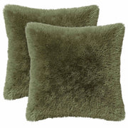 Cuscino con cuscino HEERLEN 2 pz Verde Fleece PV 926746