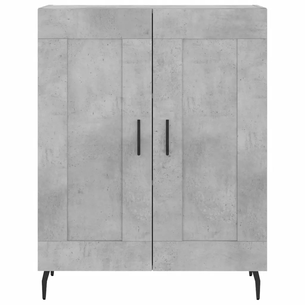 Credenza Grigio Cemento 69,5x34x180 cm in Legno Multistrato 3189977