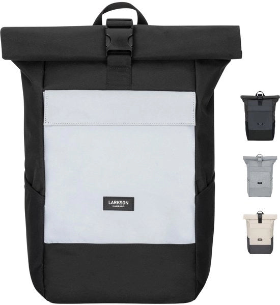 Borsa da Spalla Universale con Tasca per Laptop n. 4 - Borsa da Spalla con Cerniera a Rolltop - Impermeabile - Grande Borsa per Università, Lavoro e Bicicletta