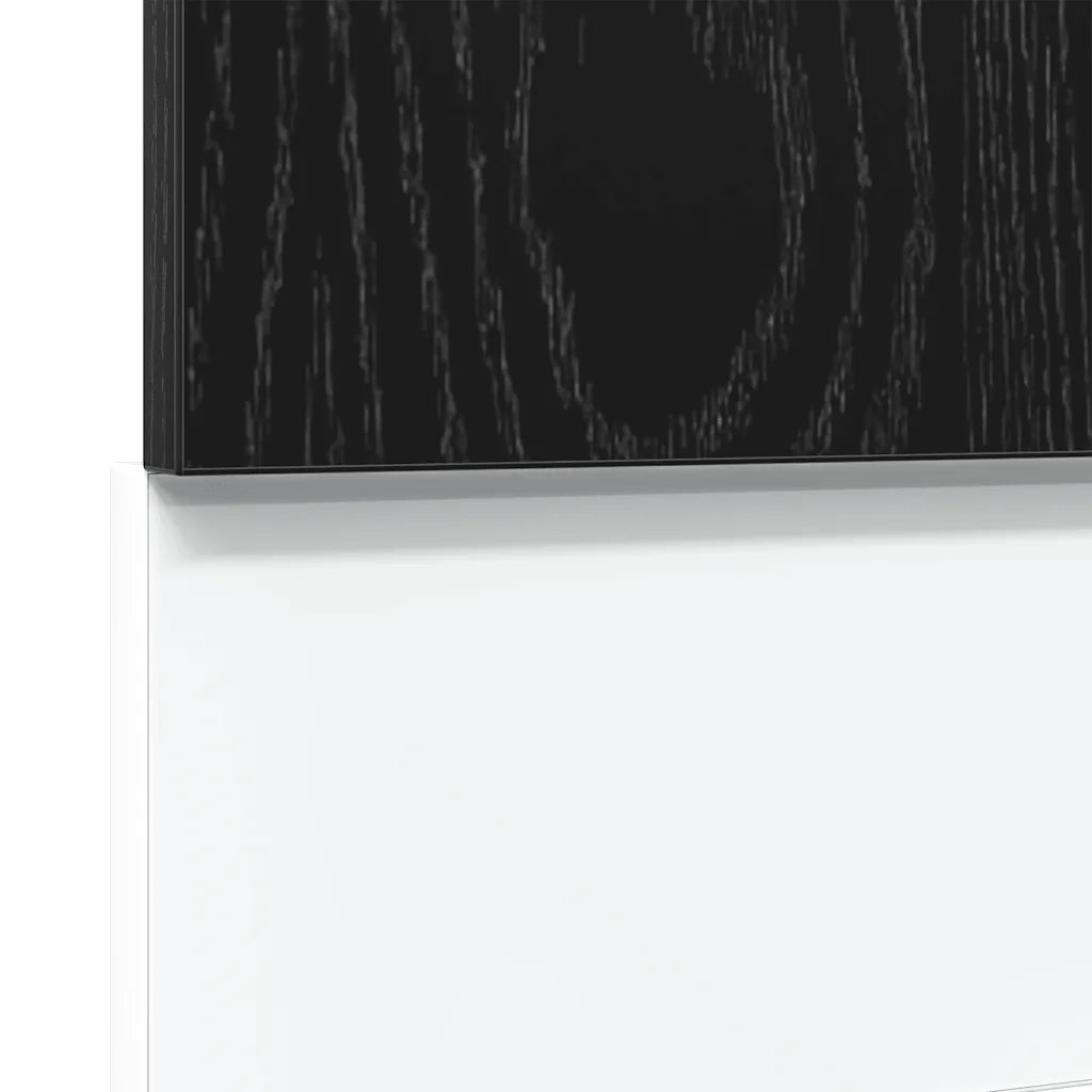 vidaXL Pannello Lavastoviglie “Lyon” Rovere Nero 45x1,5x67 cm