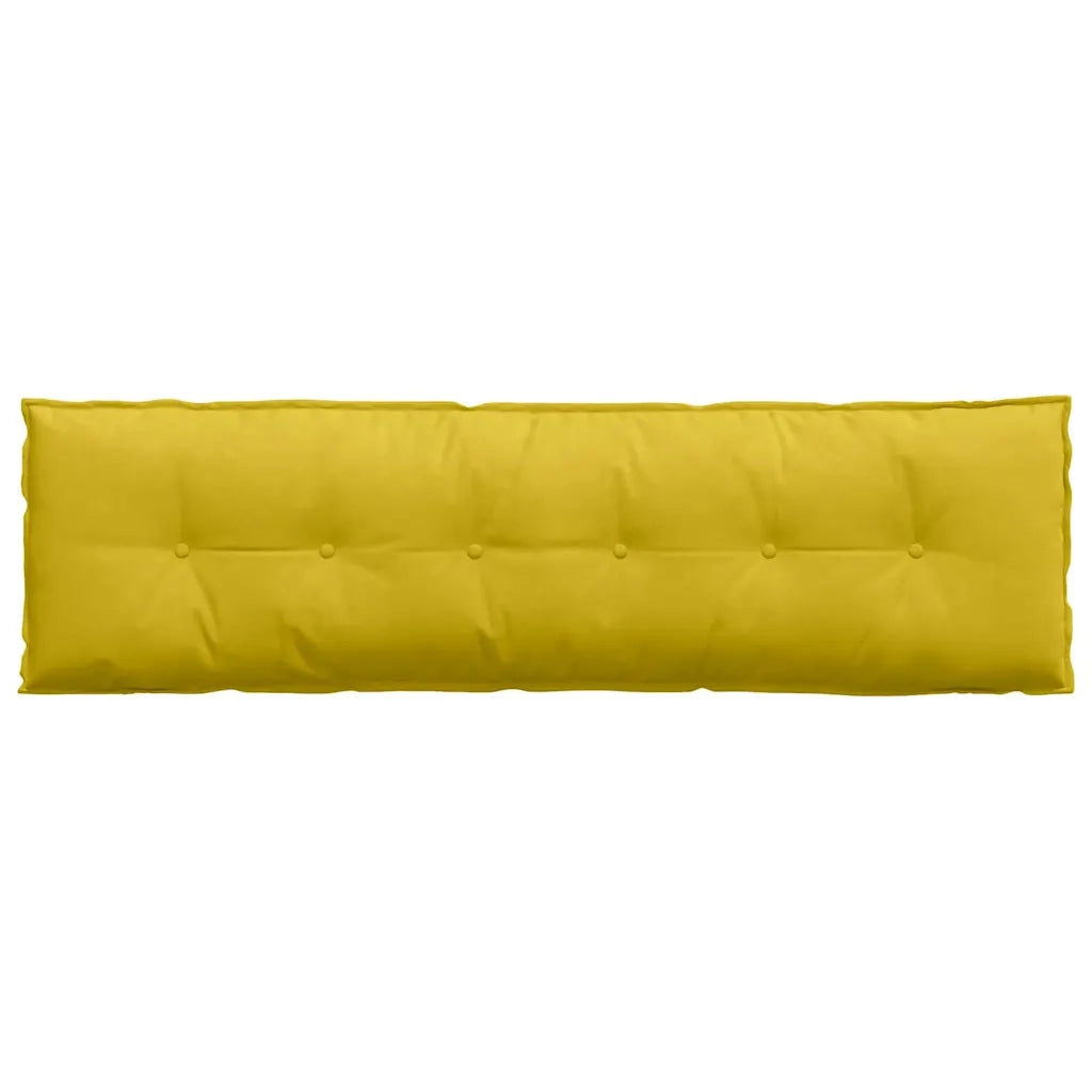 Cuscino per Schiena | Cuscino dorsale Giallo 180 x 50 cm Tessuto in Cords