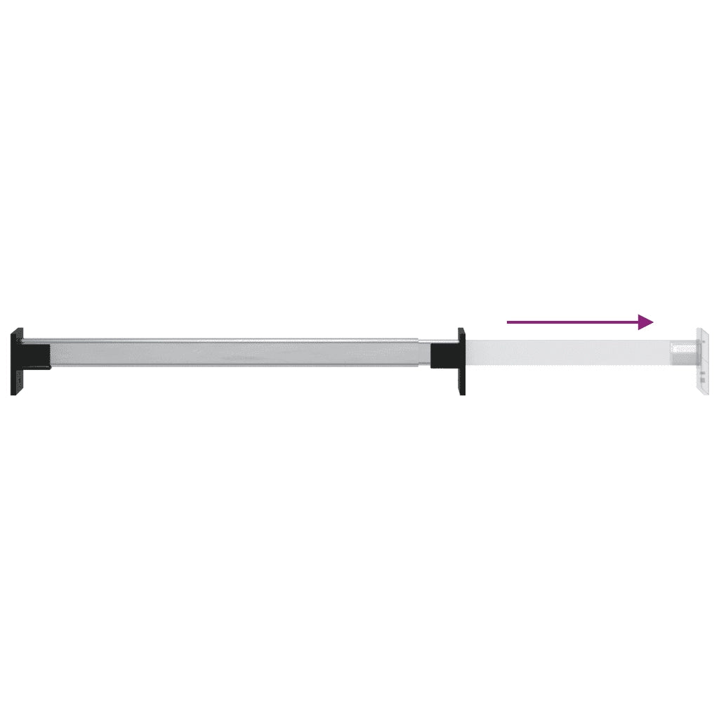 Aste Telescopiche per Armadi 2 pz Argento 58-100 cm CFW1135681