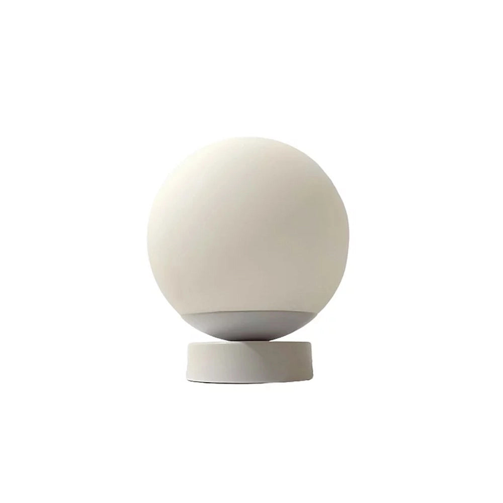 Lampada Da Scrivania Contemporanea Maga Metallo Bianco Vetro 1 Luce E14