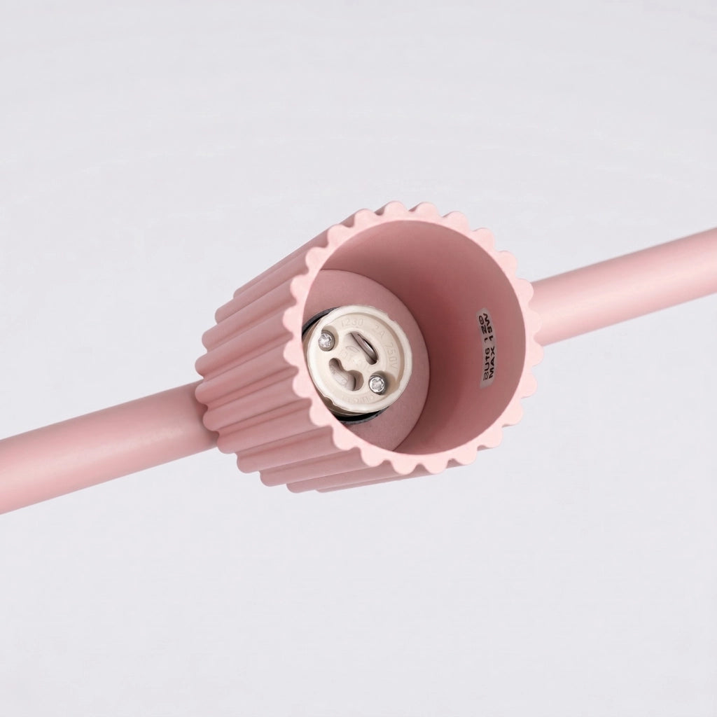 Lampadario KARBON 4 rosa