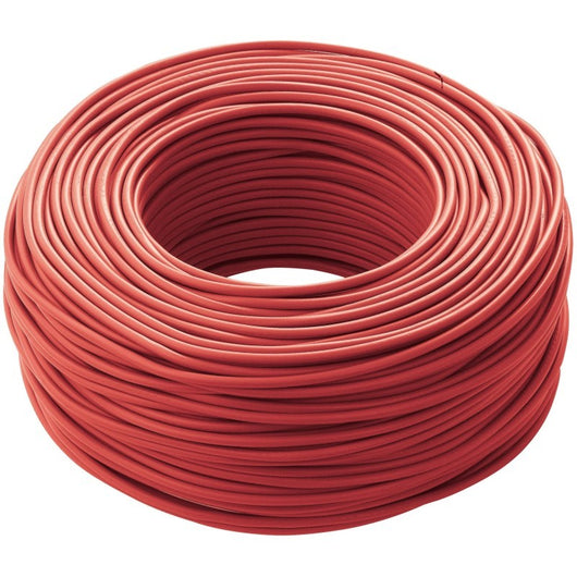 Cavo elettrico cordina unipolare rosso antifiamma FS17 1 x 1,5 mm matassa 100 m