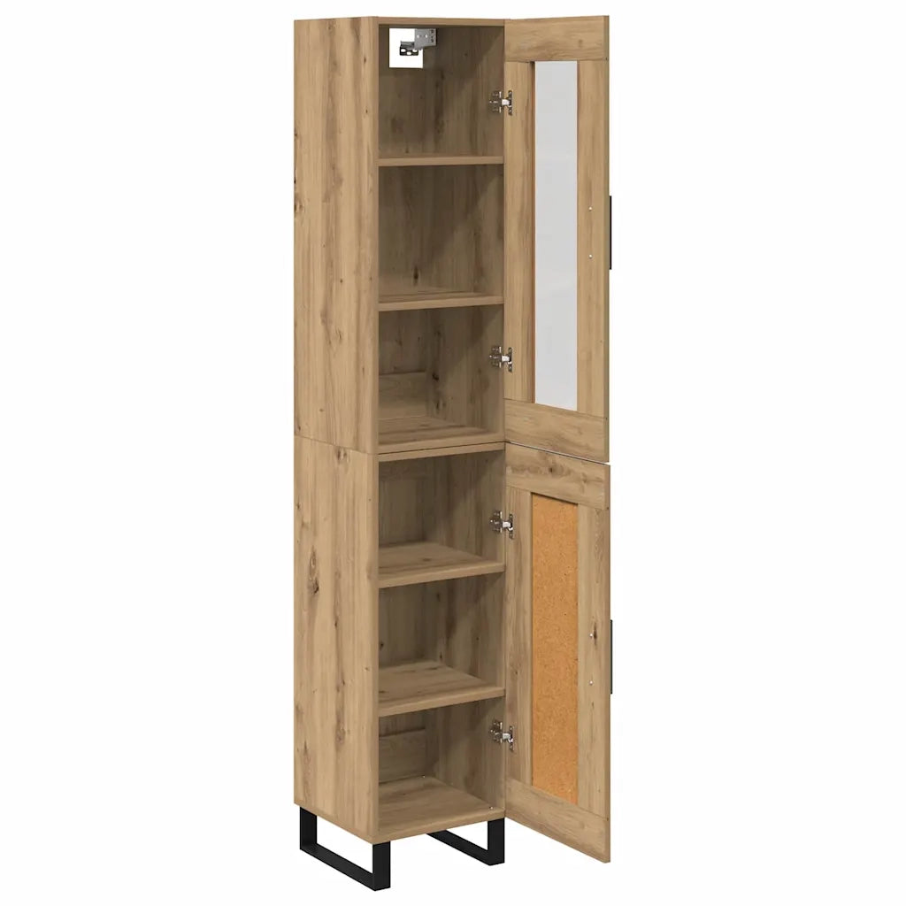 Credenza Rovere artigianale 34,5 x 34 x 180 cm