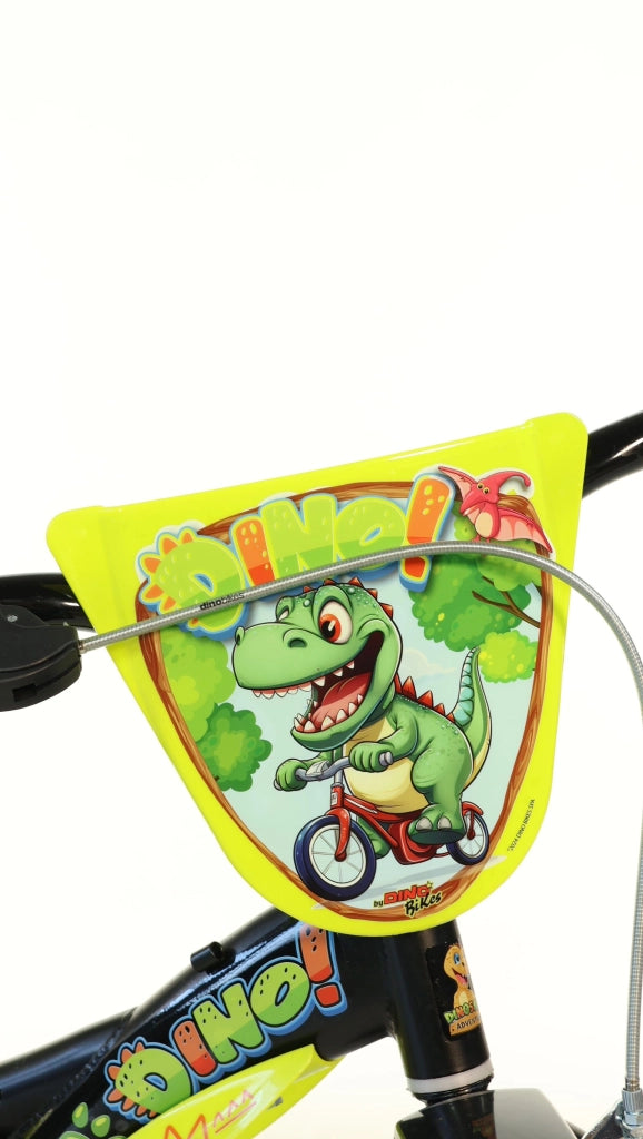 DINOSAUR 12", bicicletta per bambini, bici bambino, adatta a bambini tra i 3 e i 5 anni, per altezza tra 85 e 105 cm, co