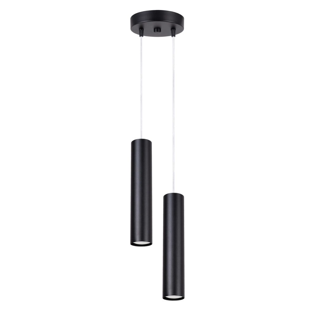 Lampada a sospensione moderna nera doppia 2xGU10 MODENO