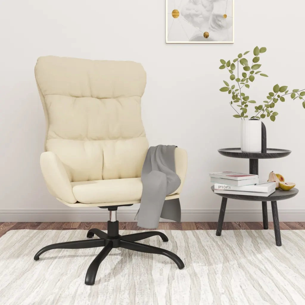 Sedia Relax Crema in Tessuto cod mxl 14259