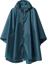 Poncho impermeabile per adulti con cappuccio e zip per attività all'aperto