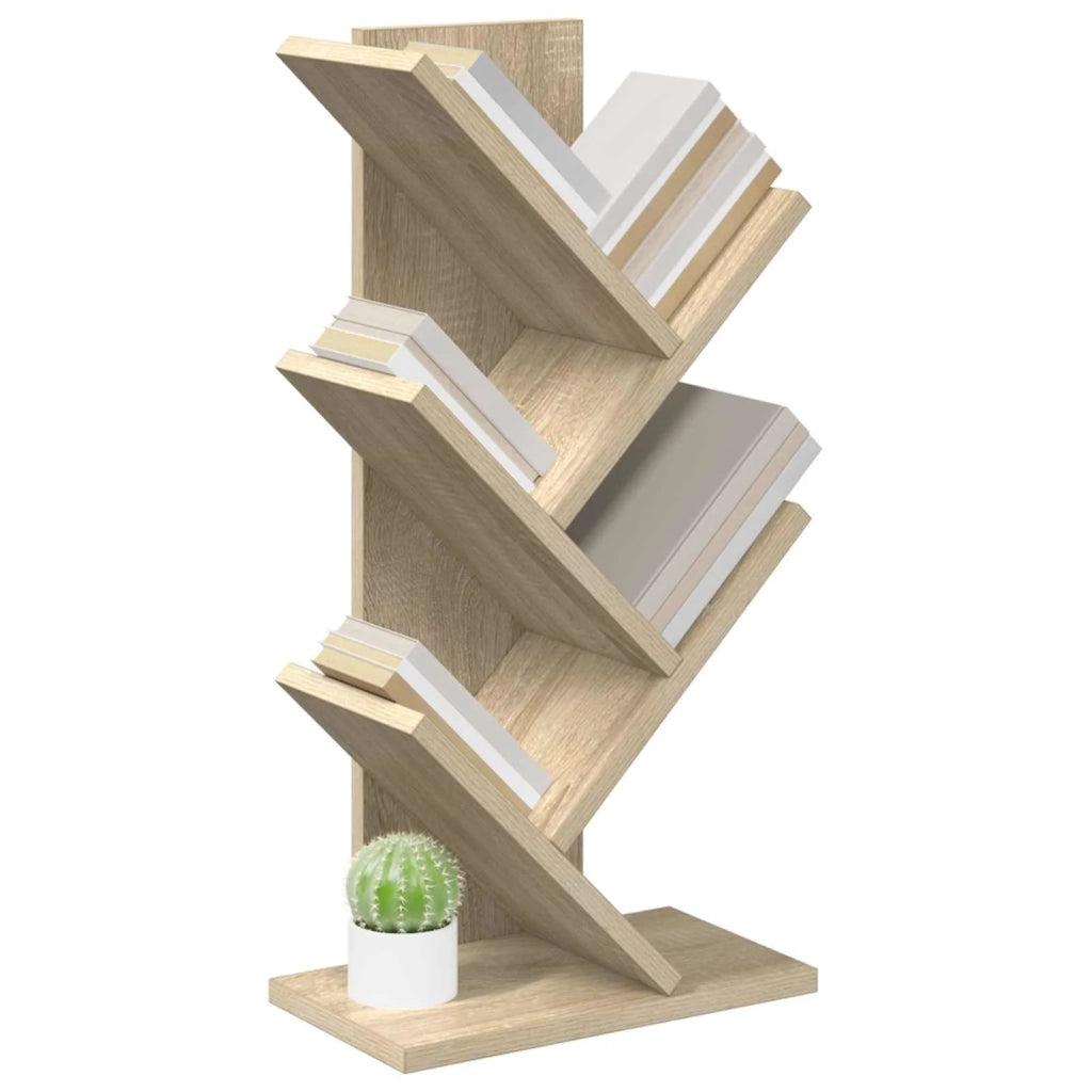Libreria ad Albero 4 Ripiani 30 x 18 x 60 cm Rovere Sonoma 8012366