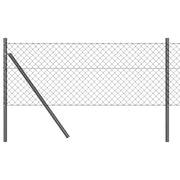 Palo della recinzione | Pannello per recinzione Grigio 10 x 0,4 m (maglia 40 x 40 mm)