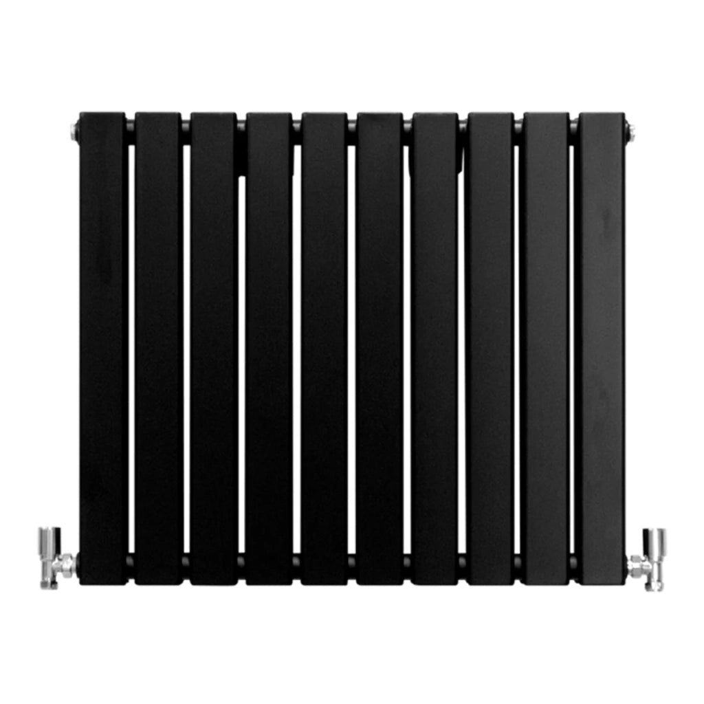 Radiatore Termosifone Termoarredo Design Piatto Pannello Elementi Nero Opaco