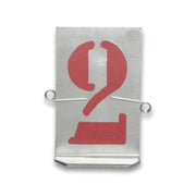 STAMPINI TRAFORATI 10 NUMERI DA  80 MM- UTENSILI ALFA- 1,0 pz