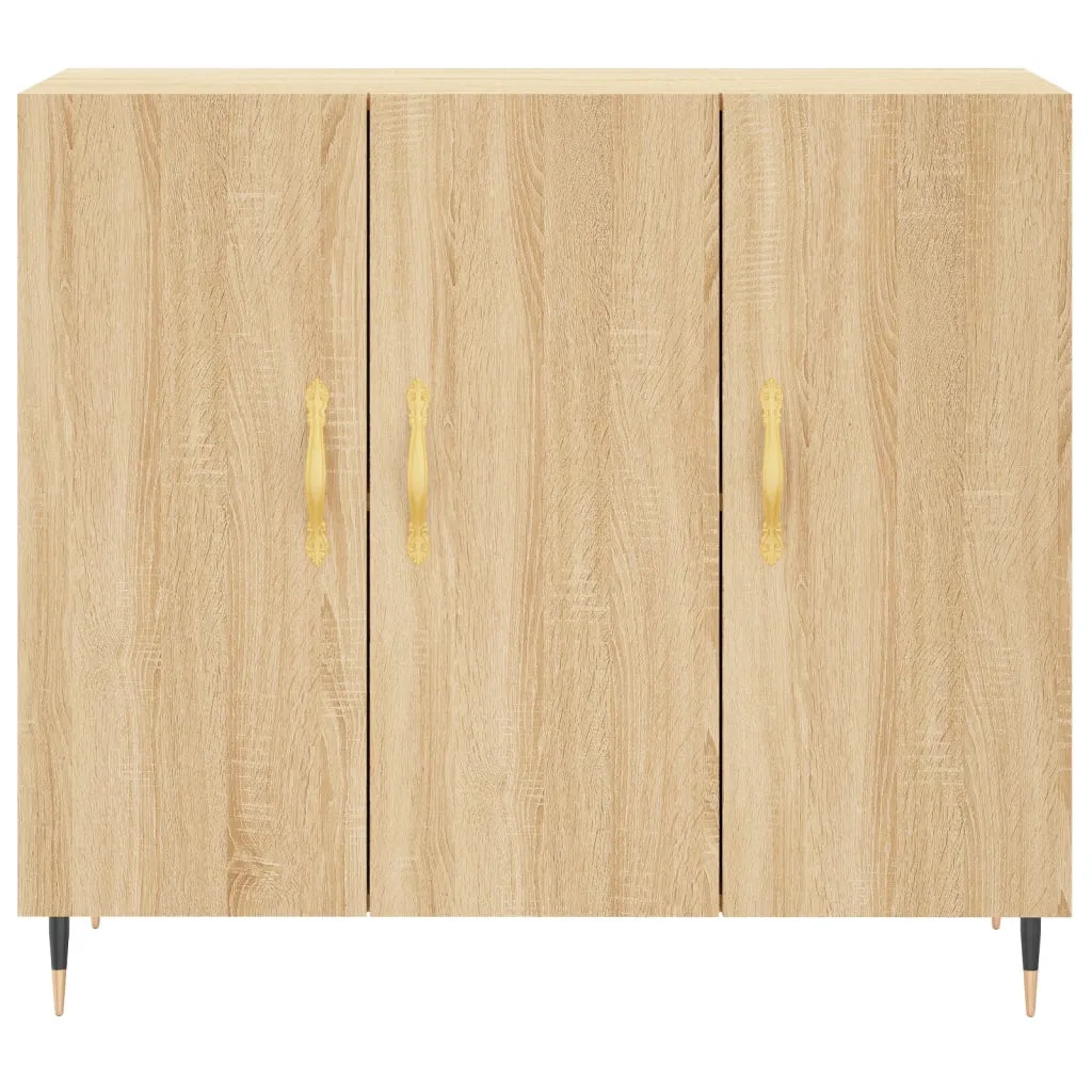 Credenza Rovere Sonoma 90x34x80 cm in Legno Multistrato 828087