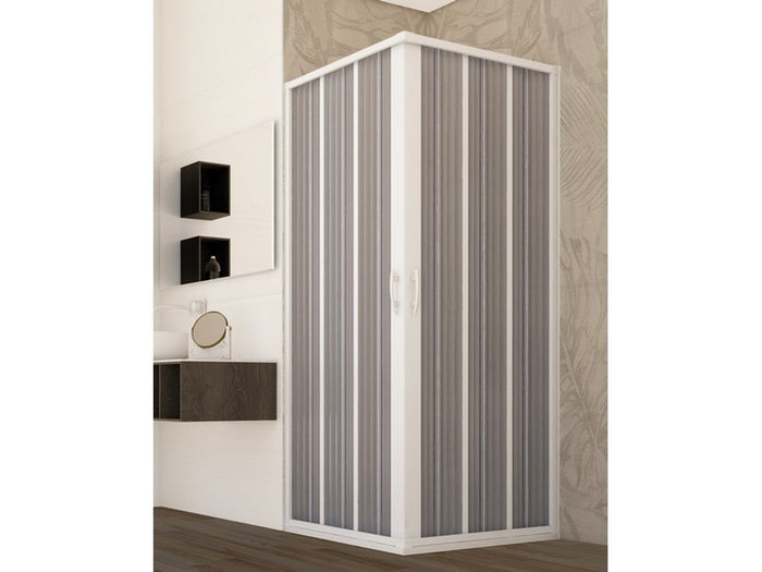 box doccia angolare a soffietto gold acrilico cm.80-100x80-100x185 h cod:ferx.vit42581