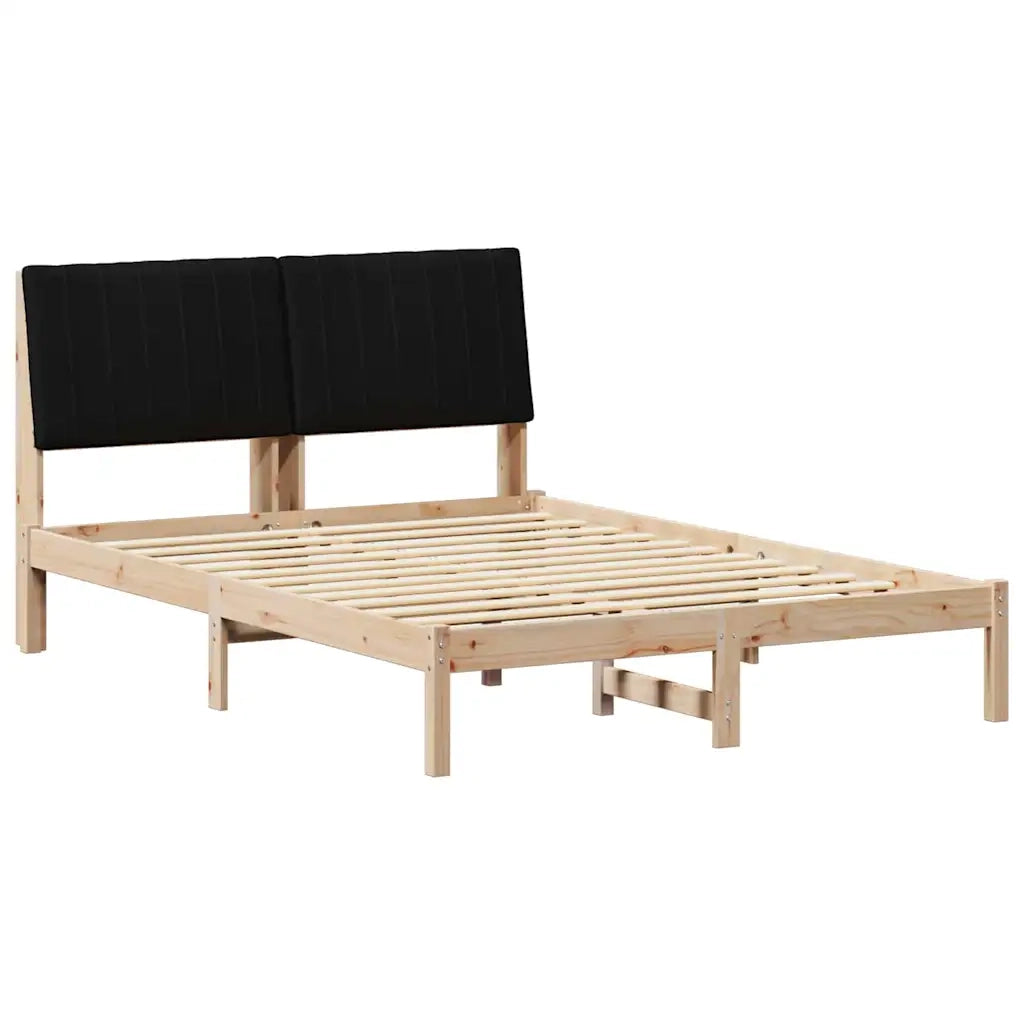 Struttura del letto Marrone 135 x 190 cm Pino massello 878901