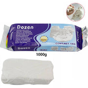 Trade Shop - Das Pasta Modellante Modellabile 1 Kg Colore Bianco Gioco Bambini Hobby Artista -