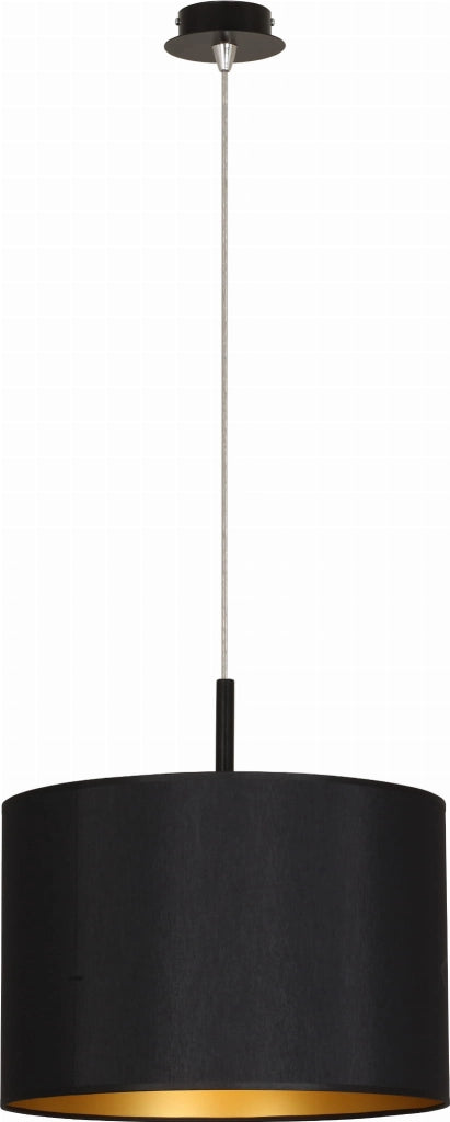 Lampadario a sospensione Nowodvorski Alice nero oro Ø46
