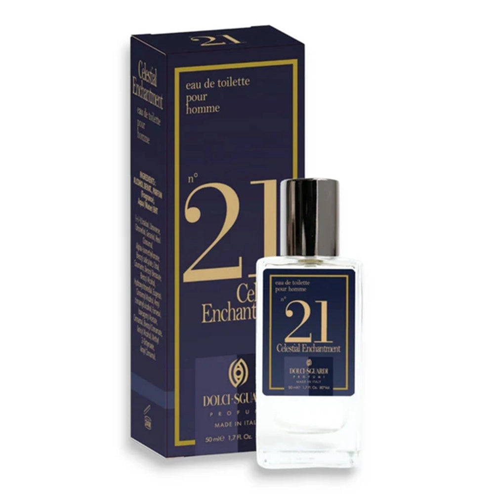 Trade Shop - Profumo Eau De Toilette Uomo N°21 Celestial Enchantment 50ml Fragranza Sofisticata Moderna -