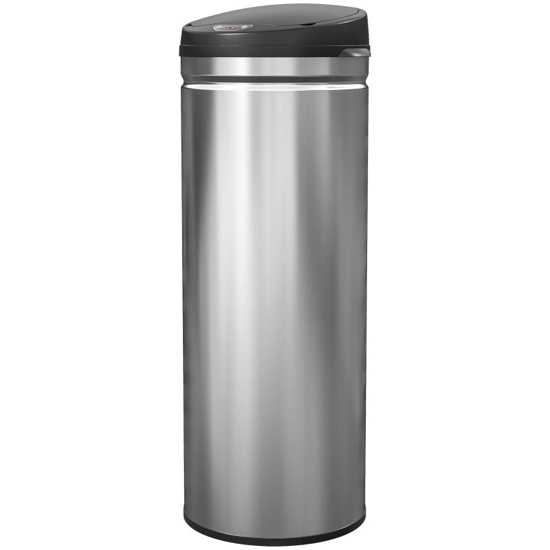 PATTUMIERA Sensor 50 L in acciaio inox Argento con chiusura soft-close