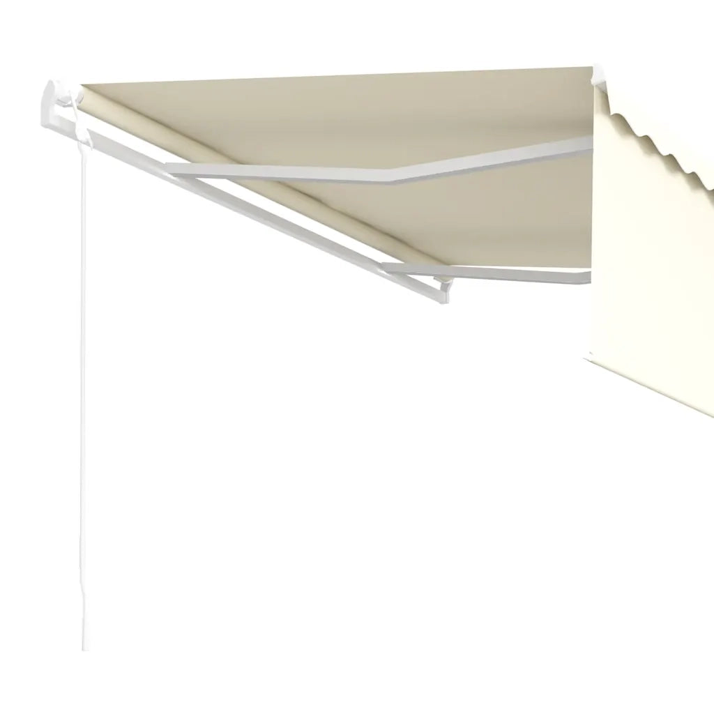 Tenda da Sole Retrattile Automatica con Parasole 4x3 m Crema 3069307