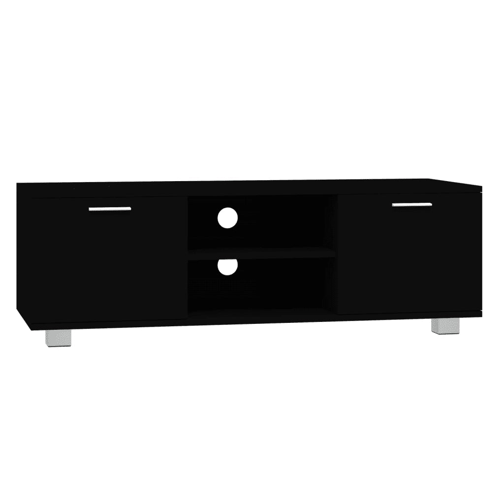 Mobile Porta TV-Credenza per TV Nero 120x40,5x35 cm in Legno Multistrato