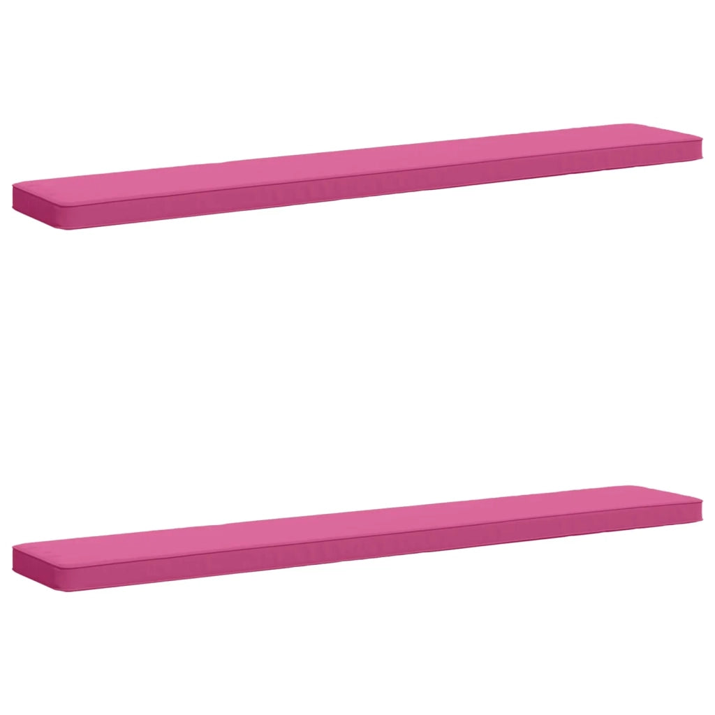 Cuscini per Panchina a 2 Pezzi VUGHT 2 pcs 100% Poliestere Rosa 950927