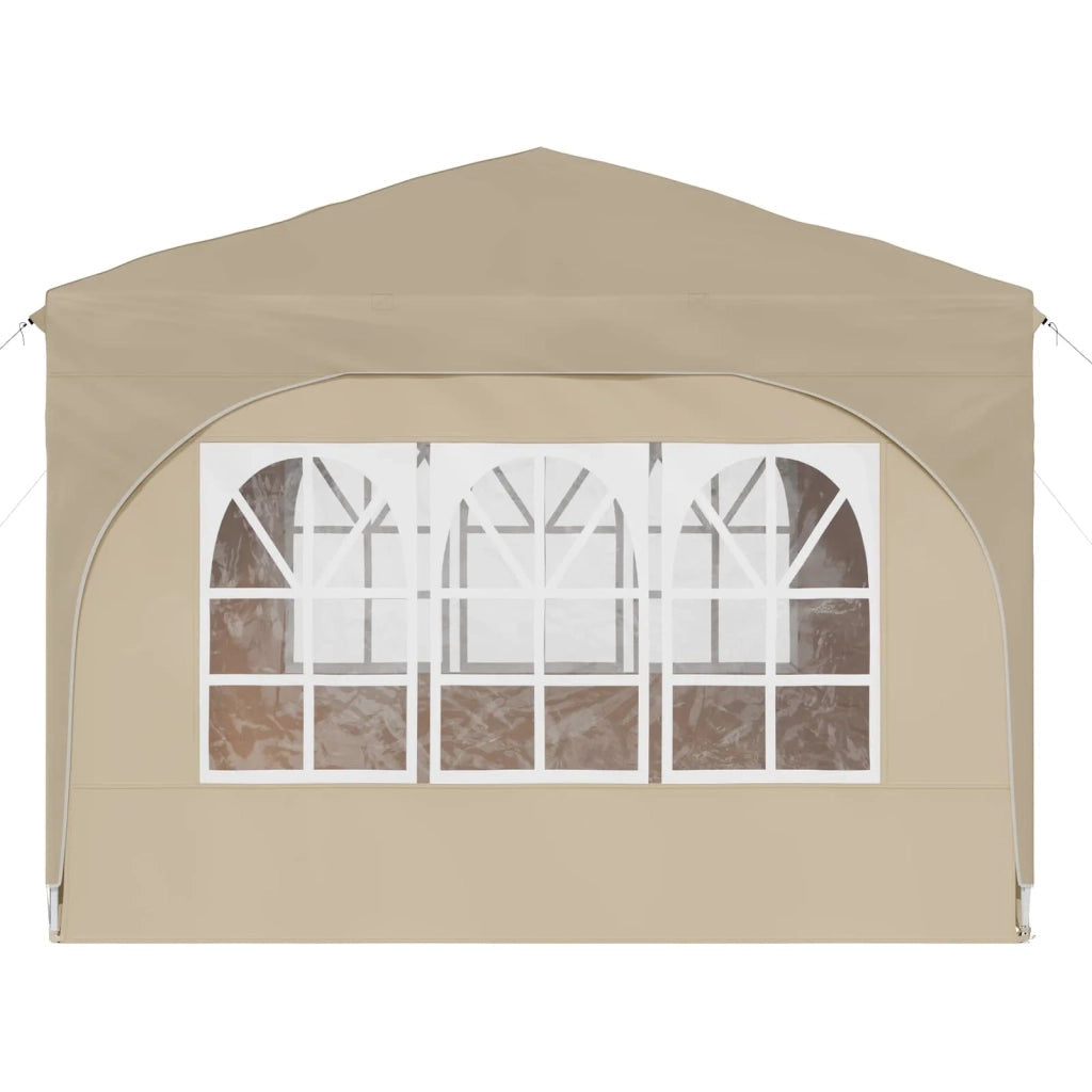Tenda per feste a pop-up-Gazebo 290 x 290 x 245 cm Crema 658280