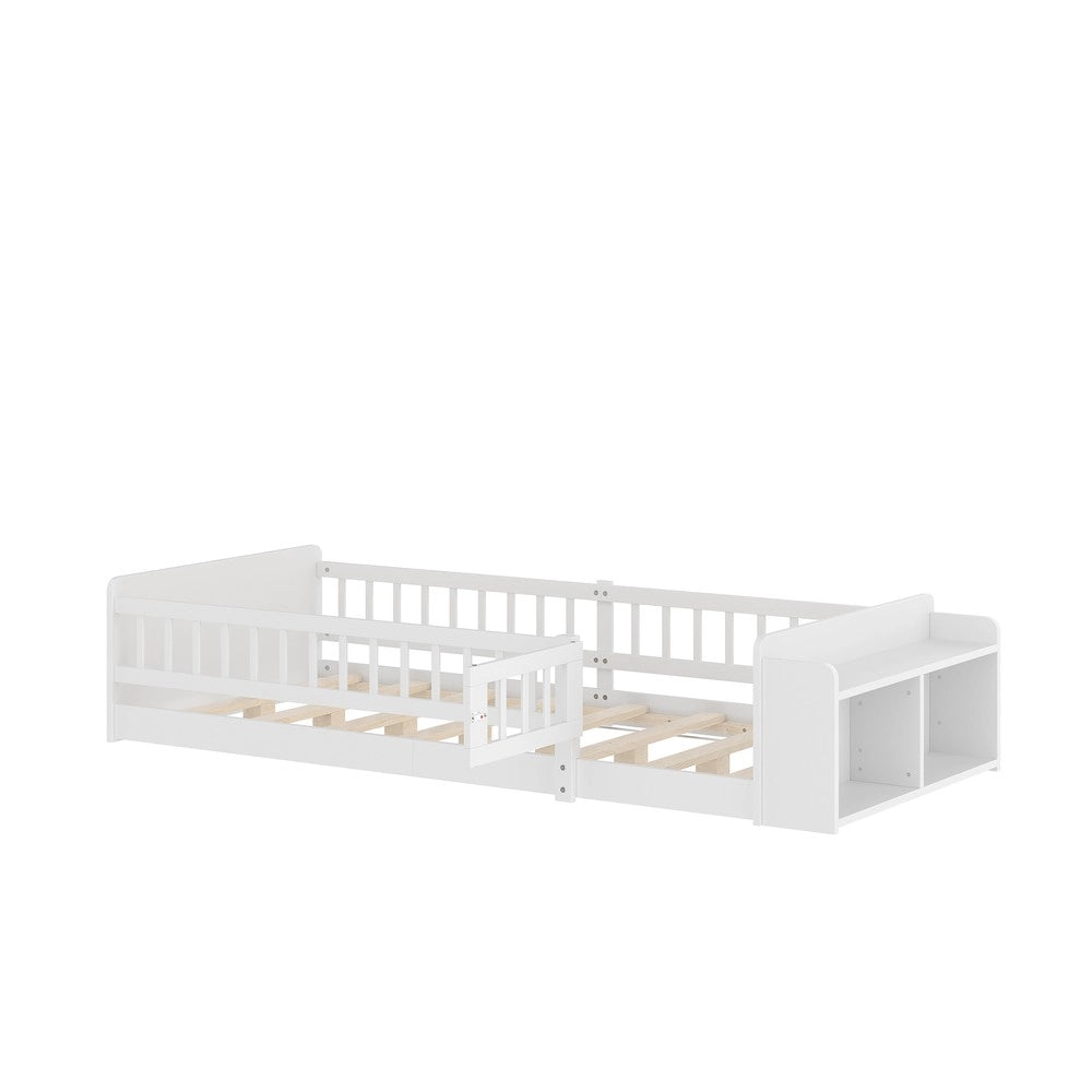 Letto Singolo per Bambini in Legno di Pino ¨C MINIMAL ¨C Bianco 90x200 senza materasso