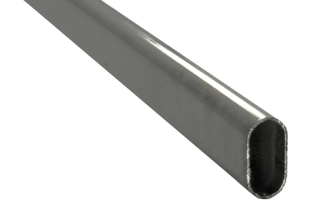Tubo Per Armadi Ovale 30X15-L/Mm 1500 Cromo - Masidef