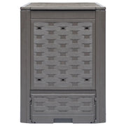 Compostiere 2 pz Marrone 60x60x83cm 600 L in Rattan di Plastica CFW1835478