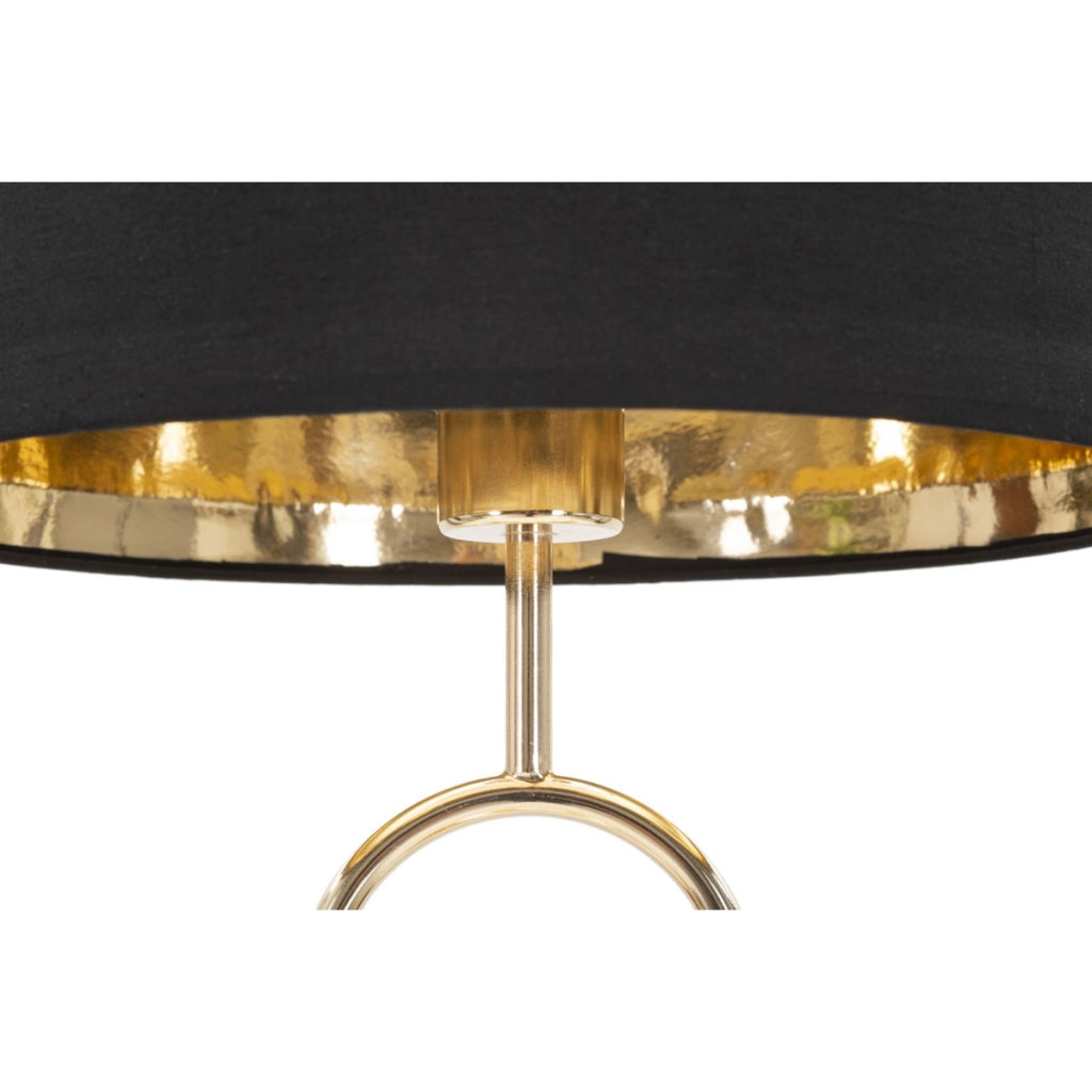 Lampada da Tavolo VKH127, Nero, Metallo, 32,5x32,5x61 cm