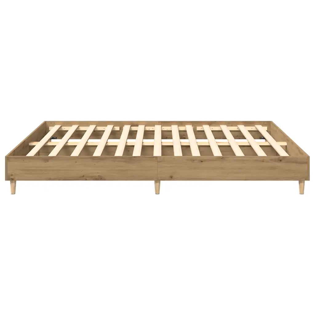 vidaXL Giroletto senza Materasso Rovere Artigianale 160x200 cm