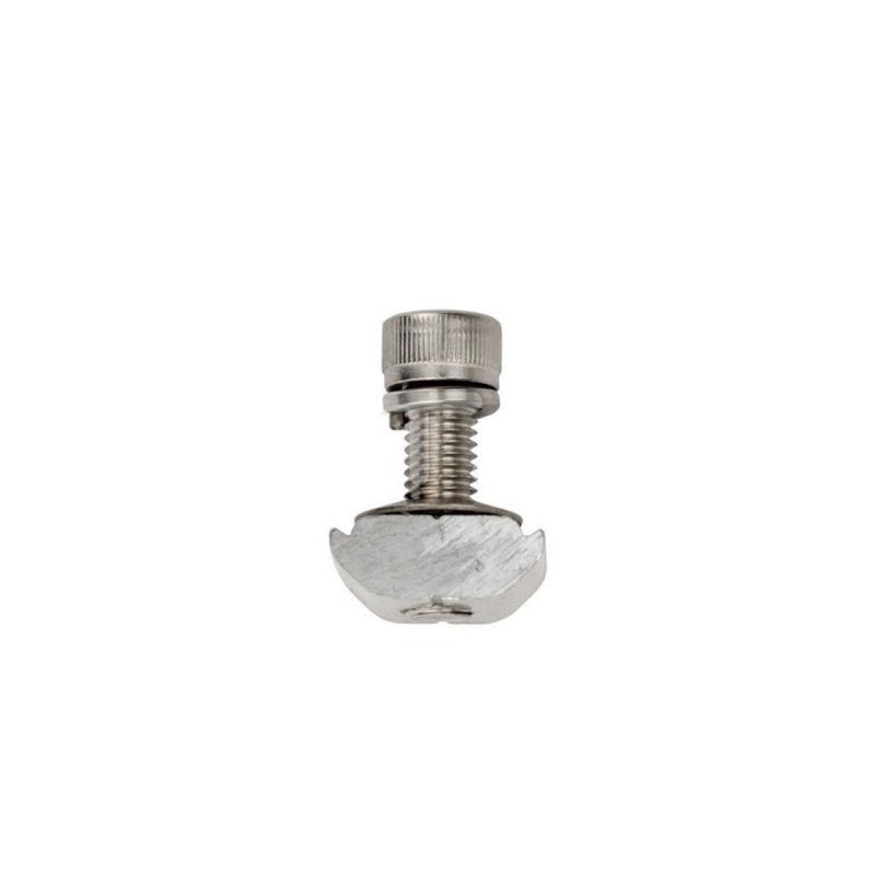 Staffe di Acciaio per Fissaggio Pannelli Solari Fotovoltaici su Lamiera Grecata per Posa Verticale (Confezione 5 Pezzi) SKU-11585