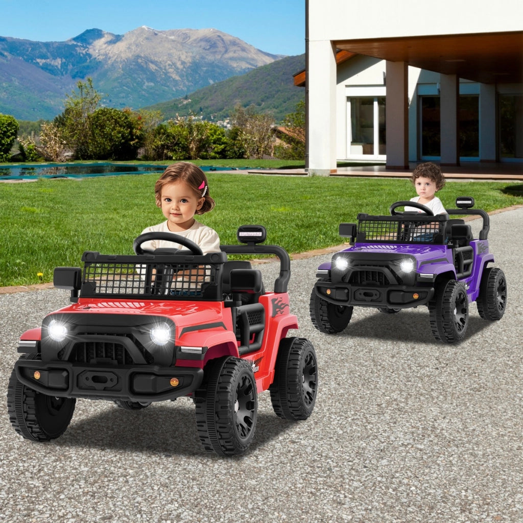 Auto elettrico per bambini 12V con telecomando, Veicolo elettrico con 3 velocit¨¤ Rosso