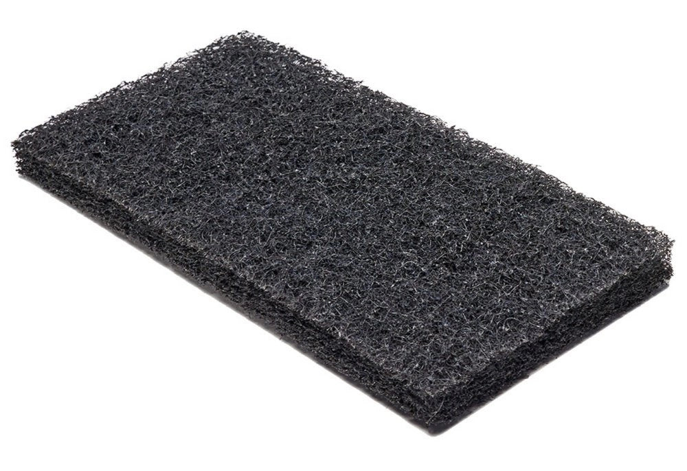 12pz feltro abrasivi x pulizia mm.250x120 nero cod:ferx.20505