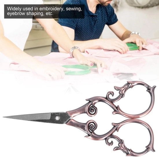 Scaletta per cucire in stile vintage - Acciaio inossidabile - Scaletta per cucire - Lame punte - Lame affilate - Leggera e comoda - Scaletta per cucire