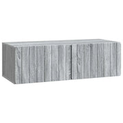 Mobile Porta TV da Muro Grigio Sonoma 98 x 41 x 30 cm