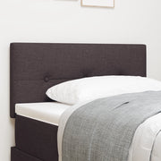 Testiera letto  imbottita a bottoni marrone scuro 90 cm in tessuto