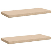 Cuscini per Panchina a 2 Pezzi VUGHT 2 pz 100% Poliestere Crema 951771
